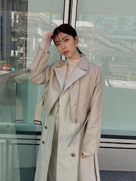 「murua」｜「アイテム（ジャケット/アウター）」を使った、MURUAさん（レディース・160cm）の冬コーディネート