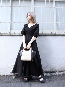 「MURUA（ムルーア）のアイテム（サンダル）」を使った、MURUAさん（レディース・160cm）の春コーディネート