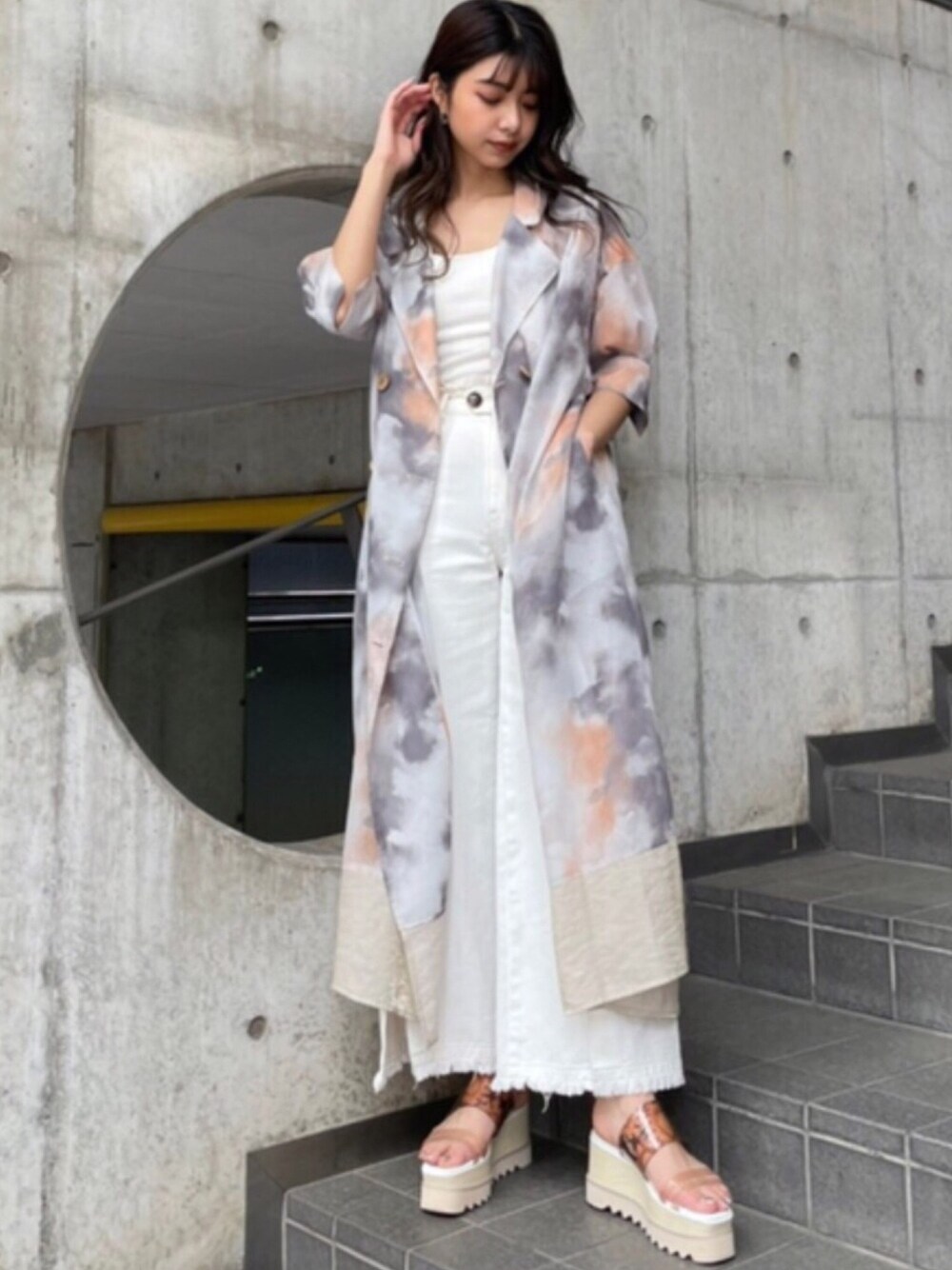 MURUA（ムルーア）の「シアーオーバートレンチコート（トレンチコート