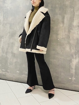 「アイテム（ブルゾン）」を使った、MURUAさん（レディース・155cm）の夏コーディネート