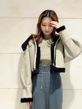 「MURUA（ムルーア）のアイテム（その他パンツ）」を使った、MURUAさん（レディース・166cm）の夏コーディネート