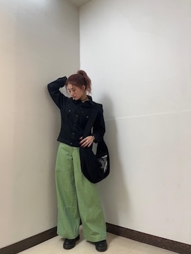 「でにむ」｜「アイテム（デニムジャケット）」を使った、moanghaeeeさん（レディース・168cm）の冬コーディネート