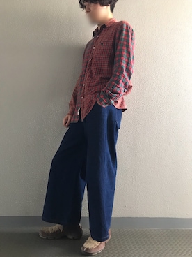 「ネルシャツ」｜ashida さん（メンズ・179cm・10代）の秋コーディネート