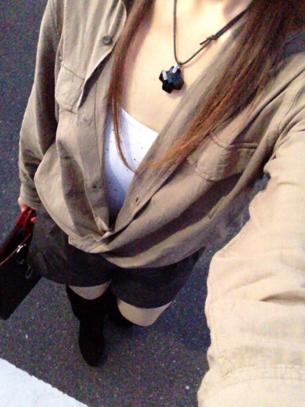 その他のシャツ/ブラウス、ブラック系のパンツ、その他のその他を着用したレディースの春コーディネートの1枚目の写真