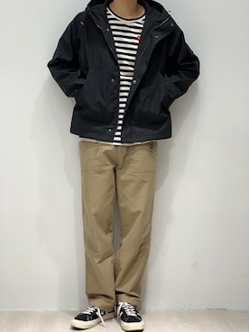 「搭配」｜「アイテム（トップス）」を使った、@.azhongさん（メンズ・180cm）の秋コーディネート