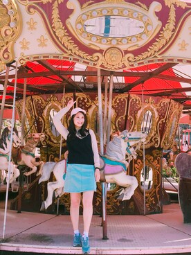 「UNKNOWN.（アンノウン）のアイテム（キャップ）」を使った、misoさん（レディース・170cm）の春コーディネート