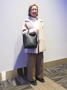 美品 MANTECOメルトンメランジミドル丈コート ユナイテッドアローズ M BEAUTY&YOUTH UNITED ARROWS（ビューティーアンドユースユナイテッド