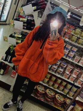 「Champion（チャンピオン）のアイテム（その他アウター）」を使った、🦋RINA🦋さん（レディース・152cm）の夏コーディネート