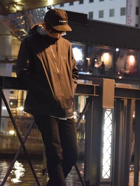 「フォロバ」｜「アイテム（マウンテンパーカー）」を使った、hukuさん（メンズ・178cm）の冬コーディネート