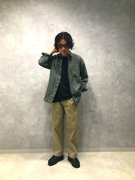 「URBAN RESEARCH（アーバンリサーチ）のアイテム（チノパンツ）」を使った、直弥さん（メンズ・172cm）の春コーディネート