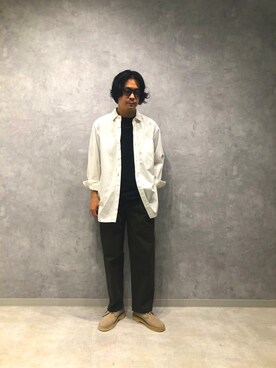 「URBAN RESEARCH（アーバンリサーチ）のアイテム（チノパンツ）」を使った、直弥さん（メンズ・172cm）の春コーディネート