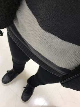 「AIR FORCE 1」｜「アイテム（ブルゾン）」を使った、nanoさん（メンズ・160cm）の冬コーディネート