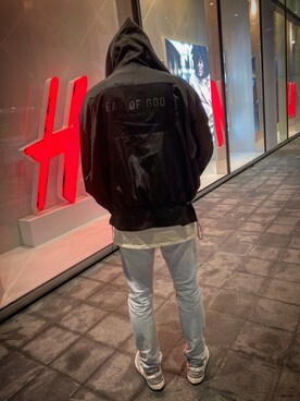 「アイテム（マウンテンパーカー）」を使った、kobe7366さん（メンズ・180cm・30代）の冬コーディネート