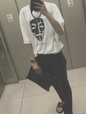 「L.H.P Private Brand（エルエイチピープライベートブランド）のアイテム（アクセサリー）」を使った、shℹ︎nさん（メンズ・170cm）の夏コーディネート
