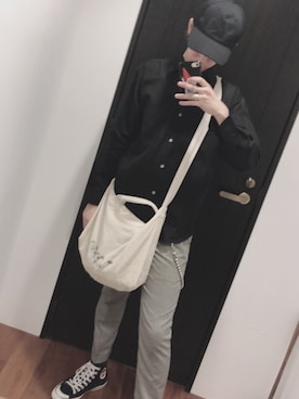 「L.H.P（エルエイチピー）のアイテム（バッグ）」を使った、shℹ︎nさん（メンズ・174cm）の夏コーディネート
