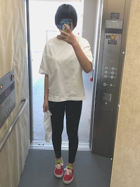 「SpRay PREMIUM（スプレイプレミアム）のアイテム（パンツ）」を使った、ミトコンドリアさん（レディース・163cm）の春コーディネート