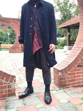 「MONCLER（モンクレール）のアイテム（スタジャン）」を使った、Detail.Jeffiexさん（メンズ・167cm）の春コーディネート