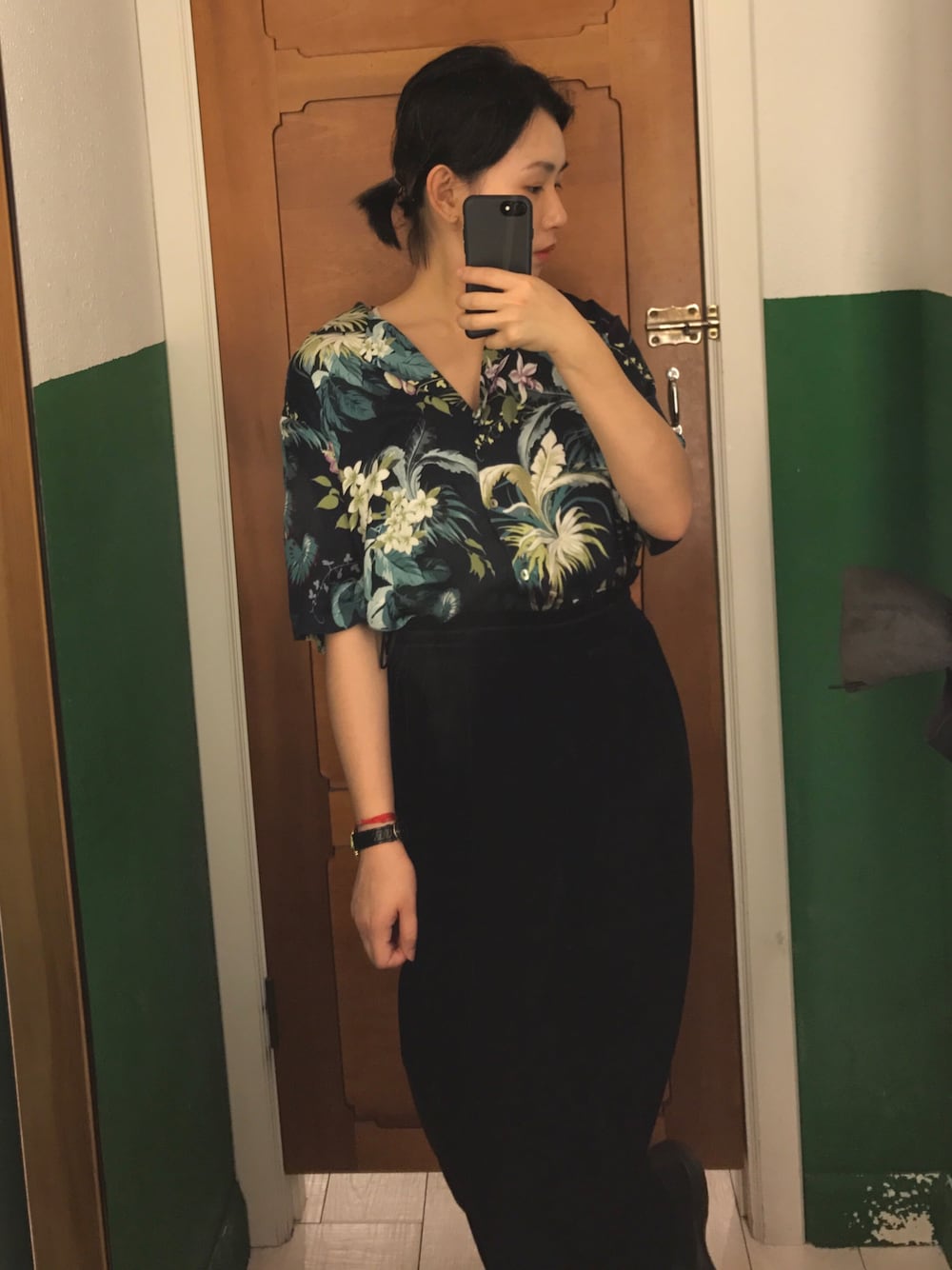 「Pull&Bear、GU、Taiwan、TAIPEI、girl、休日スタイル、今日のコーデ、outfit、ootd」｜「PULL&BEARのアイテム（シャツ/ブラウス、グリーン系）」を使った、芮翠樹さん（レディース・164cm）の春コーディネートの1枚目の写真