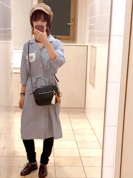 「one after another NICE CLAUP（ワンアフターアナザーナイスクラップ）のアイテム（アクセサリー）」を使った、bnさん（レディース・161cm）の秋コーディネート