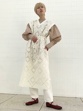古川さん(レディース・161cm)の冬コーディネート