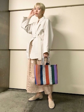 「SHIPS（シップス）のアイテム（その他アウター）」を使った、古川さん（レディース・161cm）の春コーディネート