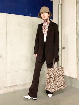 「SHIPS for women」｜「アイテム（財布/小物）」を使った、古川さん（レディース・161cm）の秋コーディネート