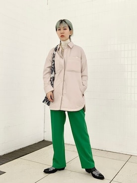 「SHIPS（シップス）のアイテム（その他アウター）」を使った、古川さん（レディース・161cm）の秋コーディネート