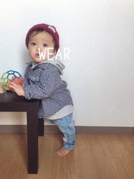 Rio／Akariさん（キッズ・70cm）の春コーディネート