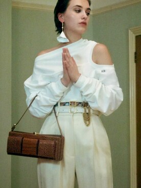 「HB（エイチビー）のアイテム」を使った、苏小小さん（レディース・172cm）の春コーディネート