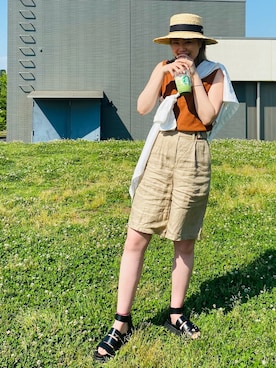 「グレーラベル」｜AIRIさん（レディース・165cm）の夏コーディネート