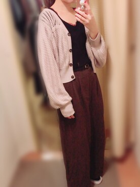 エムさん（レディース・157cm）の秋コーディネート