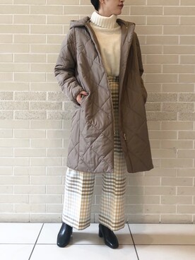 「SALON adam et rope'（サロン アダム エ ロペ）のアイテム（ブルゾン）」を使った、sakiさん（レディース・158cm）の秋コーディネート