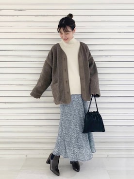 「ブルー」｜ぽ　んさん（レディース・161cm）の秋コーディネート