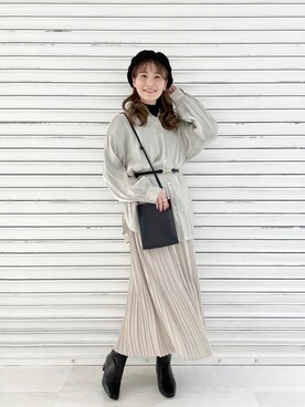 ぽ んさん(レディース・161cm)の冬コーディネート