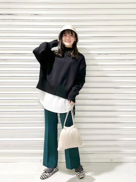 ぽ んさん(レディース・161cm)の冬コーディネート