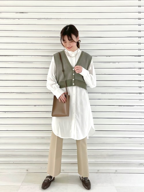 ぽ ん Lowrys Farm 静岡パルコ Lowrys Farmのベストを使ったコーディネート Wear