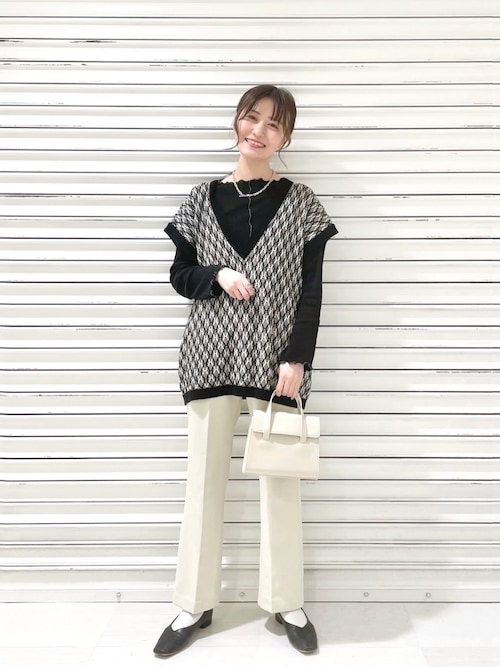 ぽ ん Lowrys Farm 静岡パルコ Lowrys Farmのベストを使ったコーディネート Wear