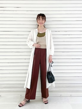 「ボイルワンピース」｜ぽ　んさん（レディース・161cm）の春コーディネート