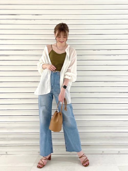 Lowrys Farm 静岡パルコぽ んさんのシャツ ブラウスを使ったコーディネート Zozotown