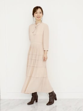 「プリーツ」｜meguさん（レディース・163cm）の秋コーディネート