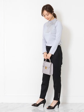 「JILL STUART（ジルスチュアート）のアイテム（パンツ）」を使った、meguさん（レディース・163cm）の冬コーディネート