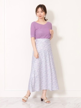 「JILL STUART（ジルスチュアート）のアイテム（トップス）」を使った、meguさん（レディース・163cm）の春コーディネート