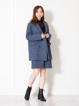 「ジルスチュアート」｜「アイテム（その他アウター）」を使った、meguさん（レディース・163cm）の秋コーディネート