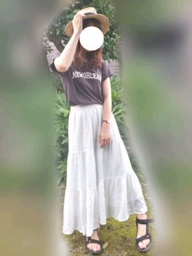 HaRuさん（レディース・157cm）の夏コーディネート