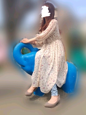 「アイテム（パンプス、グレー系）」を使った、HaRuさん（レディース・157cm）の春コーディネート