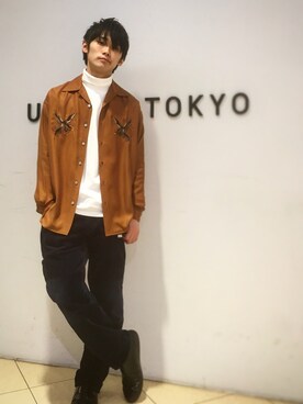 石田優気さん（メンズ・173cm）の冬コーディネート