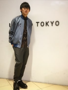 石田優気さん(メンズ・173cm)の冬コーディネート