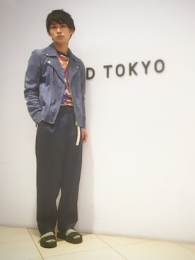 石田優気さん(メンズ・173cm)の春コーディネート