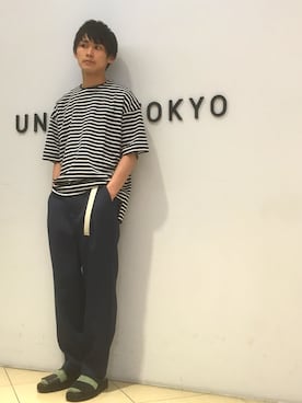 石田優気さん(メンズ・173cm)の春コーディネート
