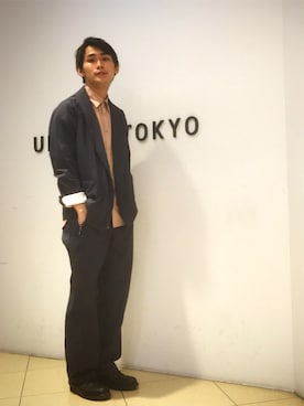 石田優気さん（メンズ・173cm）の春コーディネート